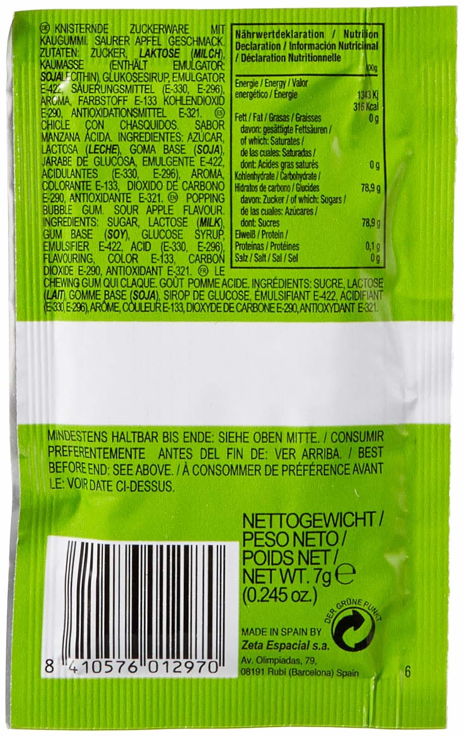 DOK Magic Gum Saurer Apfel, 50er Pack (50 x 7 g) - Image 3
