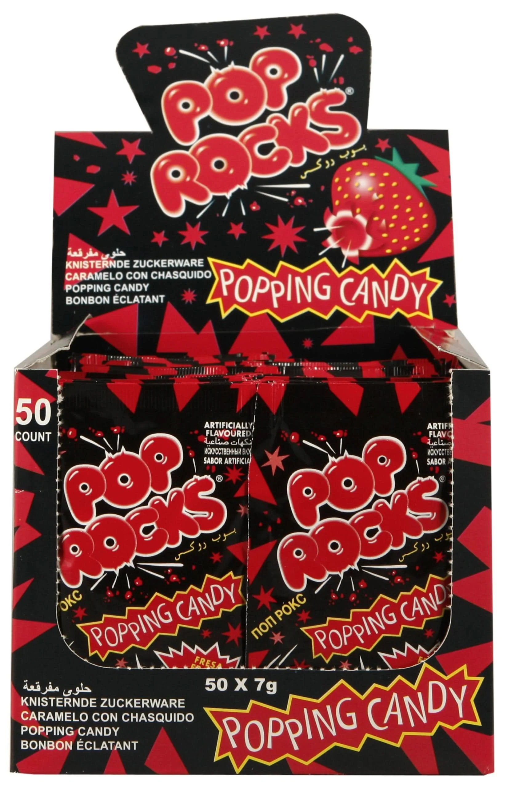 Pop Rocks Knisterzucker Erdbeere, 50er Pack (50 x 7 g) - Image 3