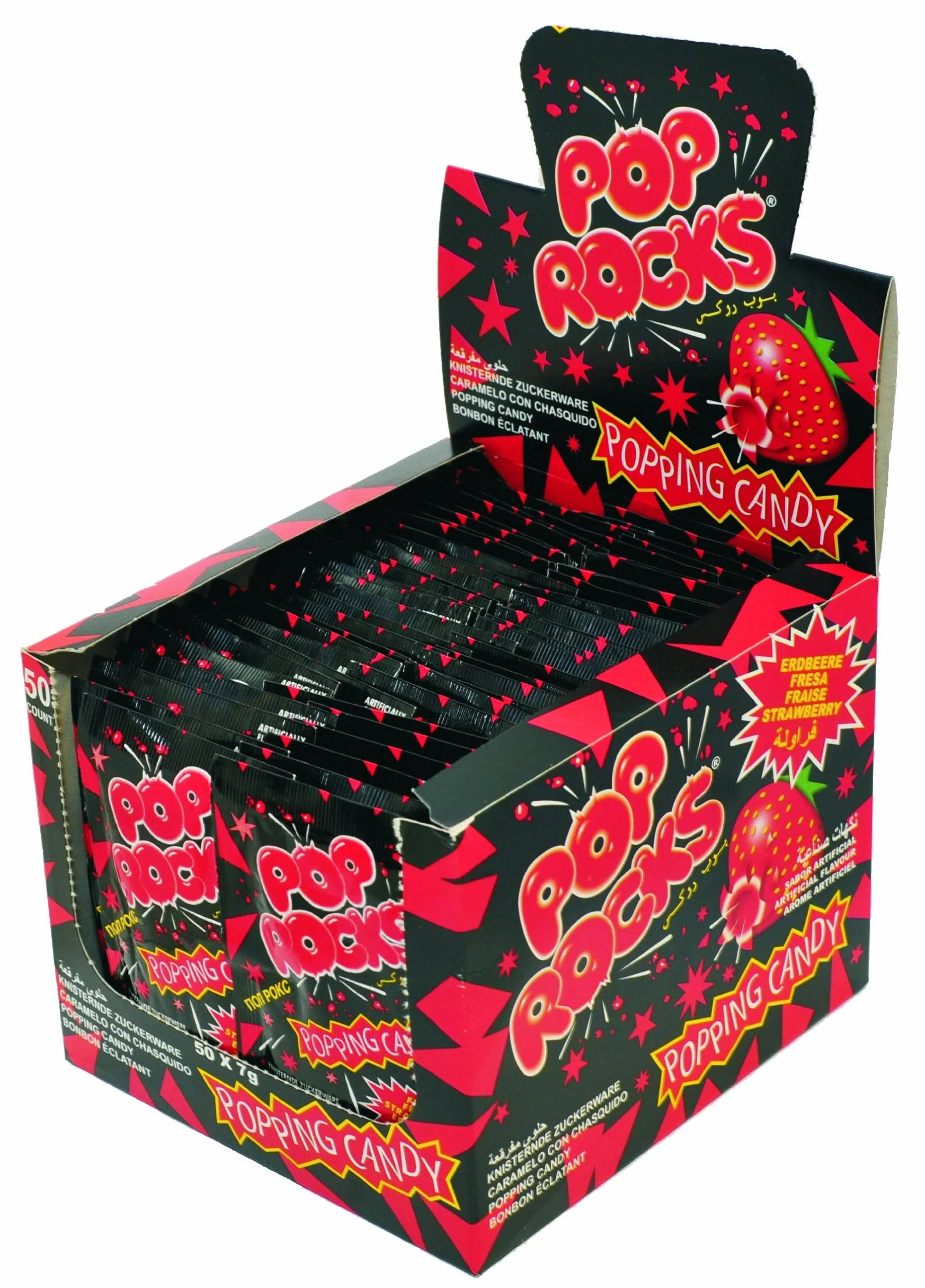 Pop Rocks Knisterzucker Erdbeere, 50er Pack (50 x 7 g) - Image 4